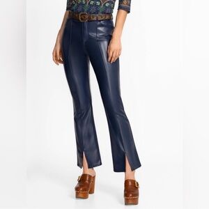 Jade Johnny Was The Slit Flare Vegan Leather Pant size 30 NWT